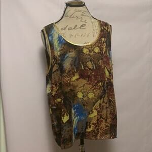 MADISON PAIGE FLORAL PRINT‎ BLOUSE SIZE XL